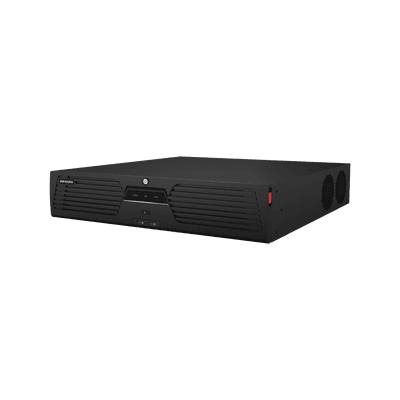 [Doble Poder de Decodificación] NVR 32 Megapixel (8K) / 32 Canales IP / AcuSense / ANPR / Conteo de Personas / Heat Map / 8 Bahías de Disco Duro / 2 Tarjetas de Red / Soporta RAID con Hot Swap / 2 HDMI en 8K / Soporta POS / Alarmas I/O / ACU
