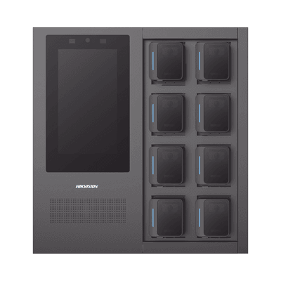 Estación de Carga y Respaldo de Información para Bodycam HIKVISION / Acceso por Reconocimiento Facial / Incluye 1 HDD de 2 TB