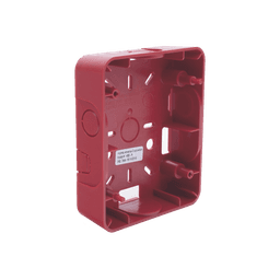 Caja Trasera Resistente a la Intemperie, Roja (para usar con la serie de estrobos HE) (0500-06360) De Hochiki 