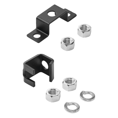 Kit de Soporte a Techo, Para Charola Tipo Escalerilla, de Acero, Color Negro