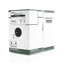 Bobina de 152 Metros de Cable / 6 x 22 AWG BLINDADO / Riser / Color Gris / Para Aplicaciones de Audio, Seguridad y Control