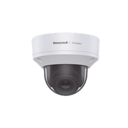 Domo IP 8 MP / Lente Mot. 3.6  a 11 mm / H.265 / NDAA / ONVIF / IK10 / WDR 130 dB / IA Avanzado Detección Sabotaje / Movimiento / Rostros / Intrusión / Merodeo / Objeto Abandonado / Alarma y Audio I/O / PoE / Serie 70 / Honeywell Security