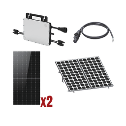 Kit Solar Interconexion  / 1kW  220Vca / Microinversores HOYMILES / Montaje Incluido  