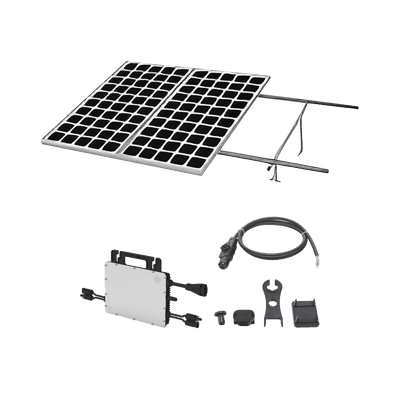 Kit Solar para Interconexión de 1.1 KW de Potencia Pico 220Vcc con Microinversor 1KW y 2 Módulos de 550 W (Incluye Montaje )