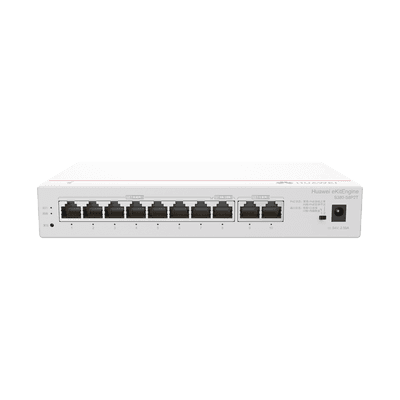 Router eKit / 2 Puertos WAN Gigabit / 1 Puerto LAN/WAN Gigabit  / 7 Puertos PoE LAN Gigabit / Presupuesto PoE 124 W / Rendimiento de 2 Gbps / Controlador (64 APs) / Hasta 250 clientes / Libre de licenciamiento