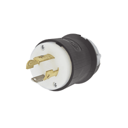 Clavija con Bloqueo de Media Vuelta Industrial 30 a 125/250 V CA / 3 Polos 4 Hilos / Nema L14-30P.