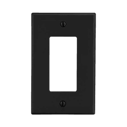 Tapa para Contacto Dúplex Color Negro.