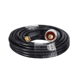 Cable Coaxial 15 Metros / Baja Pérdida / Diámetro 5 mm / Impedancia 50 Ω / Apantallamiento >90dB / Operación 5-3000 MHz / Conectores N y SMA Macho / Compatible NX9775 NX9776 NX9783