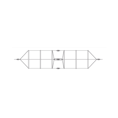 Antena base dipolo modelo 912 para HF 2-30 MHz.
