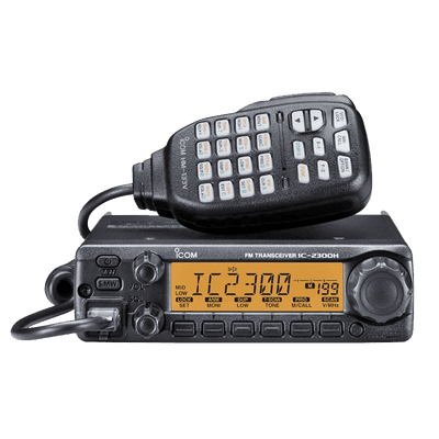 Radio Móvil para aficionados, 65W, Rx:136-174MHz Tx: 144-148MHz, 207 memorias, 4.5W de potencia de audio. Incluye microfono y acc, de montaje  