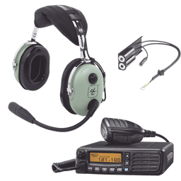 Kit Radio Movil Aéreo Icom con Auricular David Clark para Aviación General