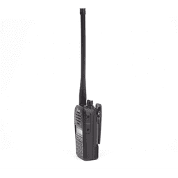 Radio Portátil Aéreo, rango de frecuencia 118-136.99166 MHz, 6W PEP, 200 canales alfanuméricos, pantalla de 8 caracteres, incluye bateria, cargador, antena y clip