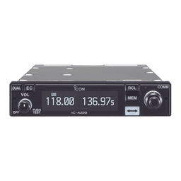 Radio móvil aéreo en rango de frecuencia: 118.000-136.975 MHz, cuenta con 20 canales regulares y 50 canales de memoria.