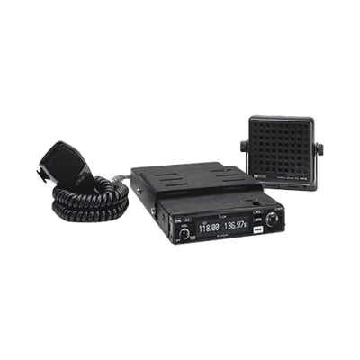 Radio móvil aéreo IC-A220 con kit de montaje MB-53 incluido.