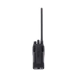 Radio Digital NXDN en la banda de VHF, rango de frecuencia 136-174MHz, sumergible IP67, analógico y digital, opera en sistemas trunking y convencional, 5W de potencia.