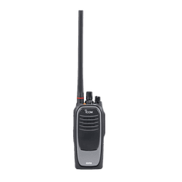 Radio digital NXDN sin pantalla en la banda de UHF, rango de frecuencia 450-512MHz, sumergible IP67, con encriptación DES, GPS,  bluethooth, grabador de voz, 32 canales.  Batería, cargador, antena y clip incluidos.