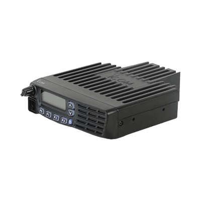 Radio móvil digital NXDN con Pantalla , 50 W, 136-174 MHz, 128 canales, analógico, digital, mezclado, convencional y trunking Incluye micrófono, cable de corriente y bracket. 
