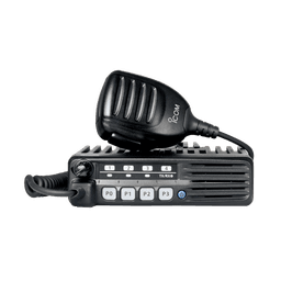 Radio Móvil Analógico en rango de frecuencia 400-470 MHz, 50 W de potencia de RF.  Incluye micrófono, cable de corriente y bracket.