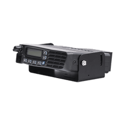 Radio móvil digital NXDN con Pantalla, 45 W, 400-470MHz, 128 canales, analógico, digital, mezclado, convencional, trunking   Incluye micrófono, cable de corriente y bracket.