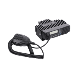 Radio móvil digital NXDN con Pantalla, 45 W, 400-470MHz, 128 canales, analógico, digital, mezclado, convencional, trunking   Incluye micrófono, cable de corriente y bracket.