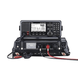 Radio móvil marino en la banda de MF/HF, cumple con GMDSS bajo el requerimiento de SOLAS, pantalla de 4.3 pulgadas. Incluye micrófono y kit de montaje.