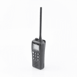 Radio VHF Portátil, Botones Grandes y Diseño Fácil de Agarrar, 6 W, Duración de 12 Horas con Batería BP-296, Guarda los Ultimos 5 Canales Usados, Fácil para hacer Llamadas Repetitivas, Flotante con Luz LED
