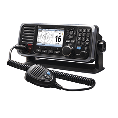Radio Móvil Marino en banda de VHF, con pantalla a color de 4.3 pulgadas, receptor de GPS, grabador de voz, incluye receptor AIS.