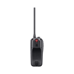 Radio portátil marino flotante con receptor AIS y GPS incluido, Tx: 156.025-157.425 MHz Rx: 156.050-163.275 MHz, opera en canales INT, USA, CAN, WX, Incluye antena, batería, cargador, cable de encendedor y clip.