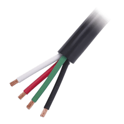 Cable Eléctrico de Uso Rudo 4 Hilos Calibre 16 AWG, Hasta 600 V. Rollo de 100 m.