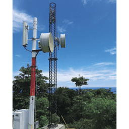 Torre autosoportada / Fibra de carbono / 18.3 m (60 pies) / 90 mph / 5000 lbs / Ultra ligera