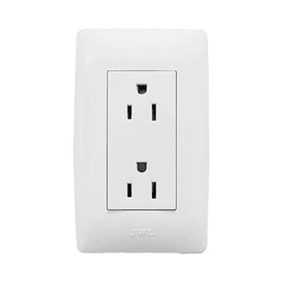 Contacto Dúplex de 127 V~60 Hz 15 A / Color Blanco.