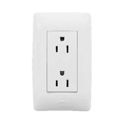 Contacto Dúplex de 127 V~60 Hz 15 A / Color Blanco.