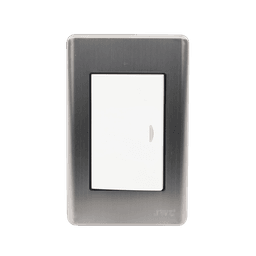 Apagador Sencillo de 10 A 127 V CA ~ 60 Hz / Placa de Acero.