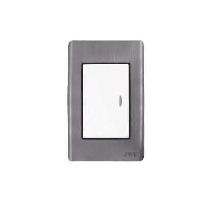 Apagador Sencillo de 10 A 127 V CA ~ 60 Hz / Placa de Acero.