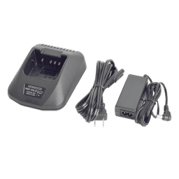 Cargador rápido de escritorio para baterías KNB-24LS, KNB-25A, KNB-26N, KNB-35L, KNB-40L, KNB-40LCV, KNB-55L, KNB-57L, KNB-79LCM.