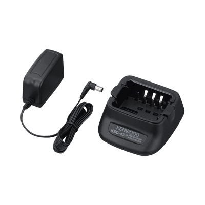 Cargador rápido de escritorio para baterías KNB-29N/ KNB-45L/ KNB-63L/ KNB-65L.