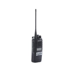 Radio portátil UHF 400-470 MHz, Digital DMR-Analógico, 5 Watts, 260 Canales, Roaming, Encriptación, GPS, Inc. antena, batería, cargador y clip