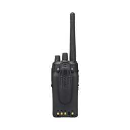 Radio portátil UHF 400-520 MHz, 64 Canales, Digital NXDN-DMR-Análogo, GPS, Bluetooth, IP67, 2 Pines, Incluye Batería-Antena-Cargador-Clip.