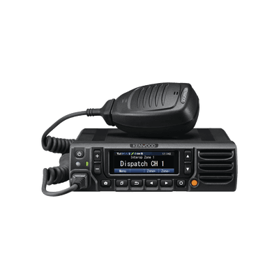 Radio móvil VHF 136-174 MHz, Digital NXDN-P25-DMR-Analógico, 50 W, Bluetooth, GPS, MicroSD, 1024 Canales, Incluye Accesorios