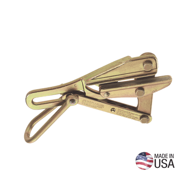 Tensor Grillo tipo Chicago™ para Cable Desnudo (ACSR, AAC, Cobre), de 19 a 22 mm (0.74" a 0.86"). Carga Máxima Segura: 8000 lb (3629 kg).