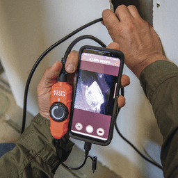 Cámara Boroscopio de Inspección con Conexión para Dispositivos Android®. Cuello de Cisne Blindado de 10' (3 m) y 6 Luces LED