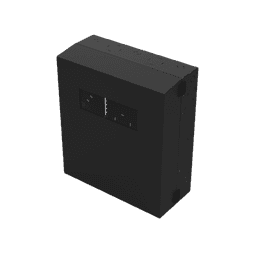 Gabinete de Pared con Rack Horizontal de 6 UR, con Ventanilla de Inspección, Se envía el Gabinete Armado.