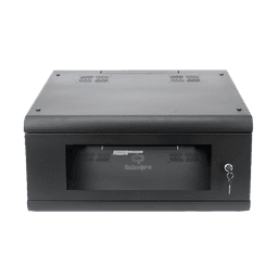 Gabinete de Pared con Puerta de Cristal Templado, 635mm de Profundidad, 4U Rack de 19&#039;&#039;, Acero Reforzado