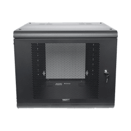 Gabinete de Pared con Puerta Perforada, 635mm de Profundidad, 9U Rack de 19'', Acero Reforzado
