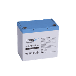 Batería 12 Vcc / 55 Ah / UL / Tecnología AGM-VRLA / Vida útil promedio de 5 años / Para uso en equipo electrónico, Alarmas de Intrusión / Incendio/ Control de acceso / Video Vigilancia / T2