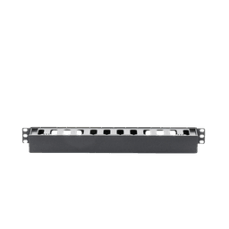 Organizador de Cables Horizontal de 1U para Rack de 19", Fabricado en Polímero Resistente a Deformaciones y Rayones