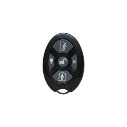 ALULA - Control Remoto de Seguridad Cinco Botones / Compatible con Automatización del Hogar / Encriptación Inalámbrica / Indicador de Batería Baja