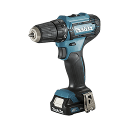 Atornillador broquero cambio rápido 3/8”.  2 baterías 12v de 1.5 amperes y cargador.