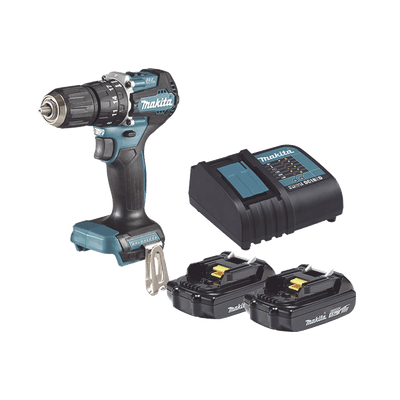 Rotomartillo/Taladro Inalámbrico SIN CARBONES, Broquero de 1/2", 1,700 RPM, 18VâŽ“, Torque: 42 N.m C/2 Bat. (1.5Ah) y Cargador.