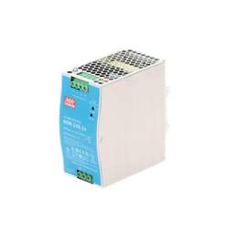Fuente de Poder Industrial de 240W, salida 24Vcc, 10A, para montaje Riel Din